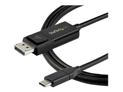 StarTech 6ft/2m USB C to DisplayPort 1.4 Cable 8K 60Hz/4K, Bidirectional DP to USB-C or USB-C to DP Reversible Video Adapter Cable, HBR3/HDR/DSC, U...