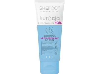 SheFoot-behandling med urea 40% blødgørende og udglattende fodcreme 75 ml