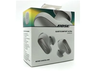 Bose QuietComfort Ultra Earbuds - True wireless-hörlurar med mikrofon - inuti örat - Bluetooth - aktiv brusradering - white smoke