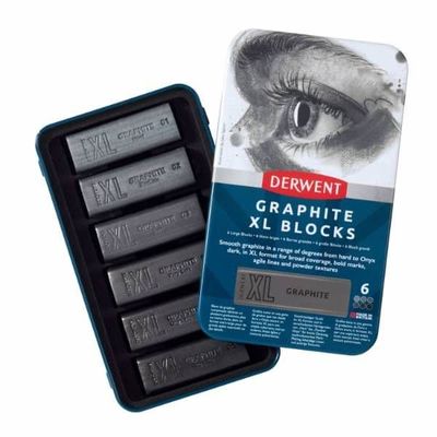 Derwent XL Graphite Blocks 6 stk tin