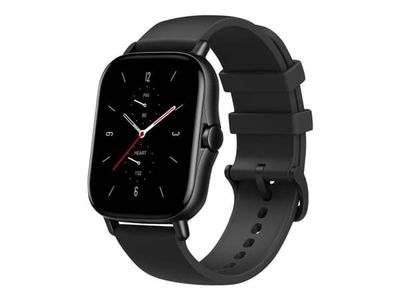 Amazfit GTS 2 - Midnattssvart - smart klocka med rem - silikon - display 1.65" - Wi-Fi, Bluetooth - 24.7 g