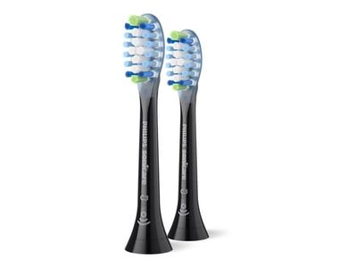 Philips Sonicare C3 Premium Plaque Defence HX9042 - Extra tandborsthuvud - till tandborste - svart (paket om 2)