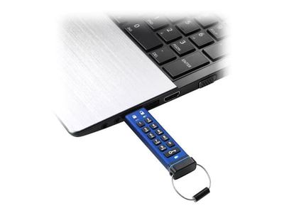 iStorage datAshur PRO - USB-flashstasjon - kryptert - FIPS 140-2 Level 3 - 16 GB - USB 3.0