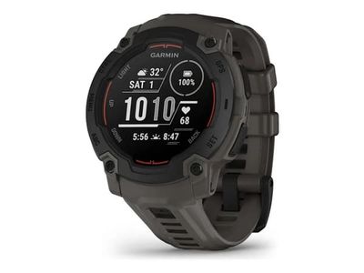Garmin Instinct E - 45 mm - svart fiberarmert polymer - Ja smartklokke med bånd - silikon - trekull - monokrom - 128 MB - Bluetooth, ANT+ - 48 g