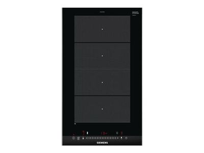 Siemens iQ700 EX375FXB1E - Induksjonskomfyrtopp - 2 plater - Nisje - bredde: 27 cm - dybde: 49 cm - med sidepynt av rustfritt stål, - med fasettert...