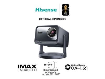 Hisense C2 Pro, 2600 ANSI lumen, UHD 4K (3840x2160), 2000:1, 16:9, 1651 - 7620 mm (65 - 300"), 16:9