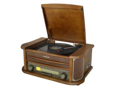 Soundmaster NR560 platespiller USB CD/MP3 kassett Bluetooth, eik