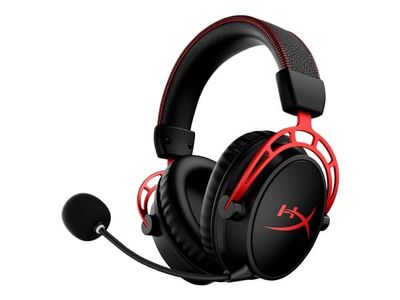 HyperX Cloud Alpha - Hodesett - full størrelse - 2,4 GHz - trådløs - svart, rød - for Victus by HP Laptop 15, 16; Laptop 14, 15, 17; Pavilion x360 ...