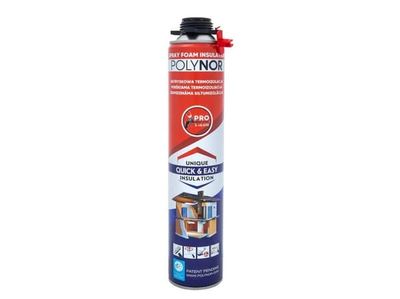 Polynor Pro PU-sprayisolasjon 750 ml, oransje