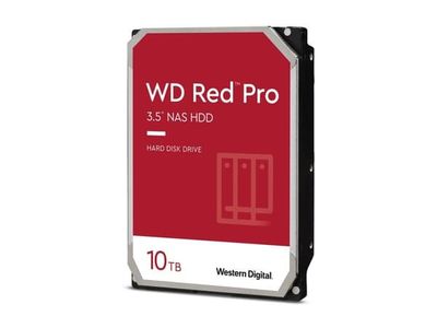 WD Red Pro WD103KFBX - Harddisk - Enterprise - 10 TB - intern - 3.5" - SATA 6Gb/s - 7200 rpm - buffer: 512 MB