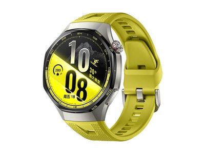 Huawei Watch GT 7 Pro - Titanlegering - smart klocka med rem - fluoroelastomer - gul - handledsstorlek: 140-210 mm - display 1.47" - Bluetooth 6.0 ...