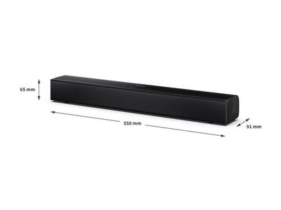 Sharp HT-SB121 - Lydplanke - for TV - 2.0-kanal - trådløs - Bluetooth - 40 watt - matt svart (grillfarge - matt svart)
