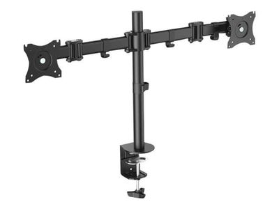 DIGITUS DA-90349 - Monteringssett (skrivebordsklemmemontering, 2 skjermarmer) - for 2 LCD-skjermer - skjermstørrelse: 15"-27" - skrivebord