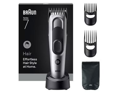 Braun HC7590, svart, sølv, 3 mm, 3,5 cm, hode, 50 min, innebygd batteri