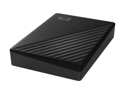 WD My Passport WDBR9S0060BBK - Harddisk - kryptert - 6 TB - ekstern (bærbar) - USB 3.2 Gen 1 - 256-bit AES - svart