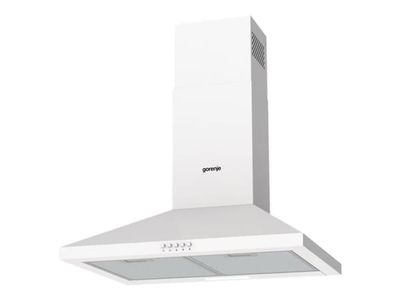 Gorenje Essential WHC629E4W - Panser - røykkanal - bredde: 60 cm - dybde: 45 cm - ekstraksjon og resirkulasjon (-) - hvit