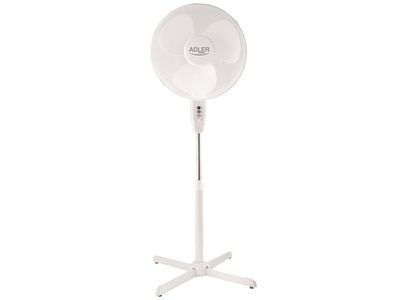 Adler AD 7305, Hvit, Gulv, 51 dB, 40 cm, 90°, 55 W