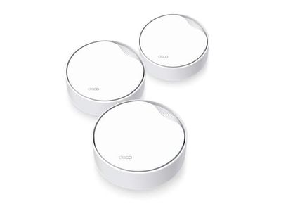 TP-Link DECO X50-PoE(3-PACK), Hvit, Innvendig lys, Mesh system, 600 m², Dobbelbånd (2.4 GHz / 5 GHz), Wi-Fi 6 (802.11ax)