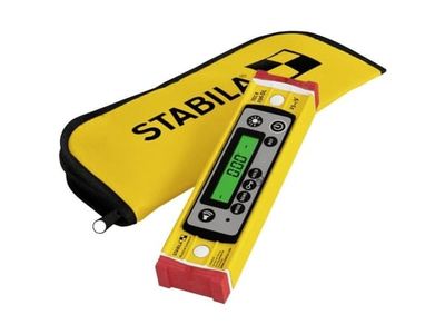 Stabila TECH 196 DL 19831 Digital farpas med slipstopper, inkl. Pose 23 cm 0,5 mm/m