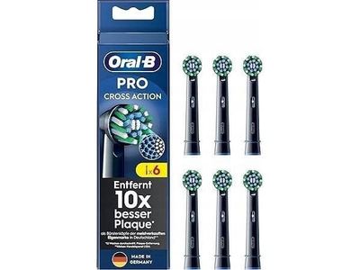 Oral-B Pro Cross Action børstehoder 6-pak svart