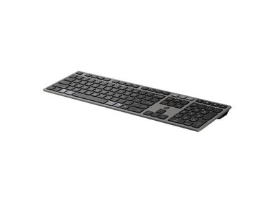 HP 725 - Tastatur- og mussett - multi-enhet, oppladbar, drevet av SuperCapacitor - full size - trådløs - Bluetooth, 2.4 GHz - Pan Nordic - kveldnin...