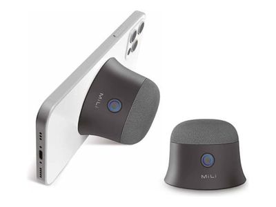 MiLi Mag-SoundMate - Högtalare - för bärbar användning - trådlös - Bluetooth - 3 Watt - svart (paket om 2)