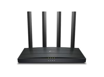 TP-Link Archer AX12, Wi-Fi 6 (802.11ax), Dobbelbånd (2.4 GHz / 5 GHz), Ethernet/bredbåndsforbindelse, Sort, Frittstående router