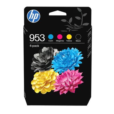 HP 953 6ZC69AE blekkpatroner CMYK for OfficeJet Pro 7740/8210, 4-pk
