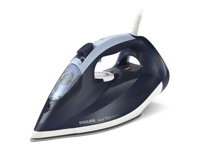 Philips Azur 7000 Series DST7030 - Ångstrykjärn med automatisk avstängning - sula SteamGlide Plus - 2800 W - mörkblå