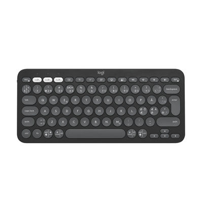 Logitech® | Pebble Keys 2 (K380s) - Tastatur - Bluetooth - Nordisk layout - Tonal-Graphite