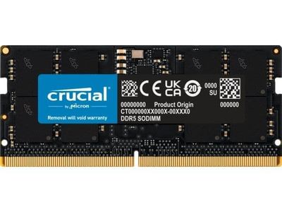 Crucial - DDR5 - modul - 16 GB - SO DIMM 262-pin - 4800 MT/s / PC5-38400 - CL40 - 1.1 V - ej buffrad - icke ECC