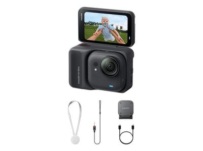 Insta360 GO Ultra Standard Black, 4K Ultra HD, 240 fps, Wi-Fi, Bluetooth, 500 mAh, 109 g