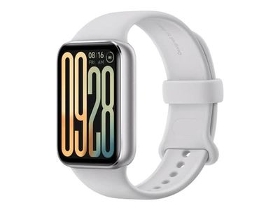 Xiaomi Smart Band 9 Pro - Aktivitetssporer med stropp - TPU - håndleddstørrelse: 135-205 mm - display 1.74" - Bluetooth - 24.5 g - månelyssølv