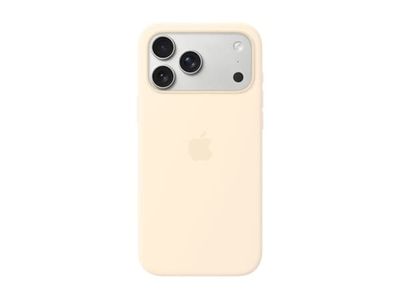 Apple - Beskyttende deksel for mobiltelefon - MagSafe-samsvar - silikon - vanilje - for iPhone 17 Pro Max