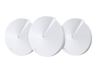 TP-Link Deco M9 Plus - Wi-Fi-system (3 rutere) - inntil 6750 kvadratfot - maske - GigE - 802.11a/b/g/n/ac, Bluetooth 4.2, ZigBee Home Automation 1....