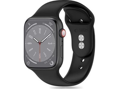 Armbånd Apple Watch 4 / 5 / 6 / 7 / 8 / 9 / SE / Ultra 1 / 2 (42 / 44 / 45 / 49 MM) Tech-Protect silikon svart