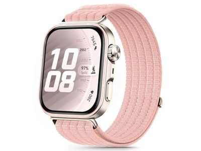 4 stk. TECH-PROTECT nylonreim til HUAWEI WATCH FIT 3 / 4 / 4 PRO / 5 / 5 PRO LIGHT PINK
