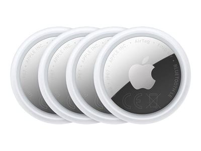 Apple AirTag (2nd generation) - Tapfri Bluetooth-tag for mobiltelefon, nettbrett, smart armbåndsur (en pakke 4) - for iPhone/iPad/iPod