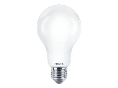 Philips - LED-glödlampa med filament - form: A67 - glaserad finish - E27 - 17.5 W (motsvarande 150 W) - klass D - svalt vitt ljus - 4000 K