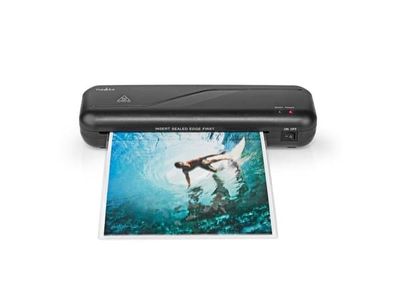 Nedis LAMI112BK4, 21 cm, Varmlaminator, 230 mm/min, 12,5 cm, A4, Sort