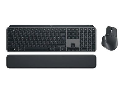 Logitech® | MX Keys S Combo - Tangentbord och mus set - bakgrundsbelyst - trådlöst - Bluetooth LE - QWERTY - Nordisk layout - Grafit