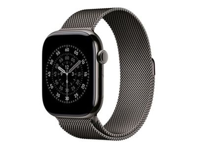 Apple - Sløyfe for smart armbåndsur - 46mm - M/L-størrelse - skifergrå - for Watch Hermès Series 9, SE 3, Series 10, Series 11, Series 8, Series 9,...