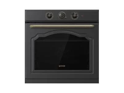 Gorenje Classic BOS67371CLB - Ovn - innebygd - fordypning - bredde: 56 cm - dybde: 55 cm - høyde: 59 cm - med selvrens - Klasse A - matt svart