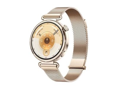 Huawei Watch GT 6 - 41 mm - rustfritt stål - smartklokke med milaneserstropp - gull - håndleddstørrelse: 130-190 mm - display 1.32" - Bluetooth 6.0...