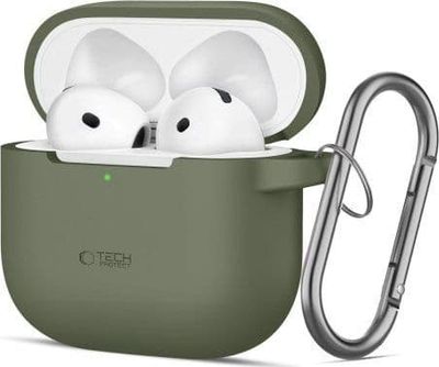 Tech-Protect TECH-PROTECT silikonkrok för Apple AirPods 4 olivgrön