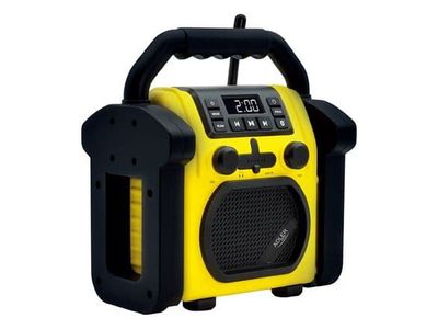 Adler konstruksjonsradio med Bluetooth AD 1911 AUX in svart/gul