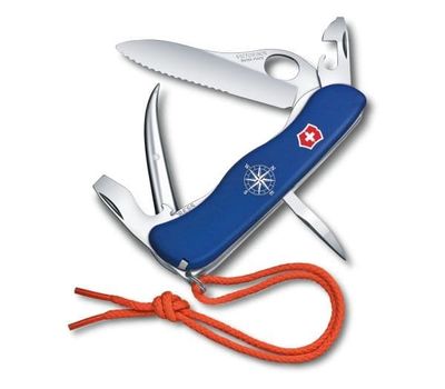 Victorinox Skipper Pro, Klappkniv med lås, Multiverktøyskniv, Klipp punkt, Polyamid, Blå, 12 verktøy