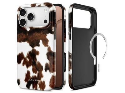 Tech-Protect Lamano MagSafe case for iPhone 18 Pro Max / 17 Pro - brown and white