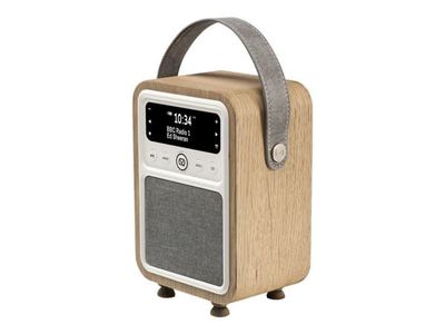 VQ Monty bærbar DAB+-radio 10 W Bluetooth, eik