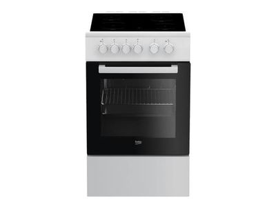 Beko FSS57000GW - Komfyr - frittstående - bredde: 50 cm - dybde: 60 cm - høyde: 85 cm - med selvrens - hvit